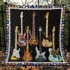 Guitar Quilt Blanket Ver 10  Quilt